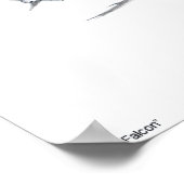 F-16 Falken und Falken Poster (Ecke)