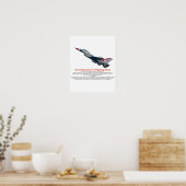 F-16 Falkenbekämpfungsjet Poster (Küche)