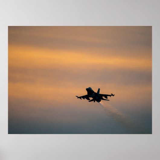 F-16 Falkenflugzeuge Poster (Vorne)