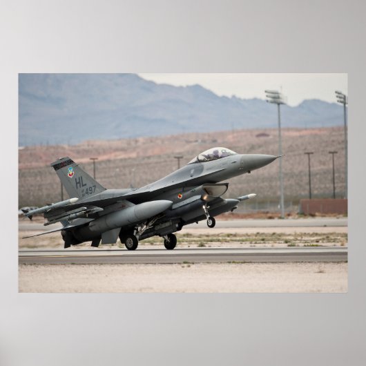 F-16 Falkenflugzeuge Poster (Vorne)