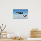 F-16 Falkenflugzeuge Poster (Küche)