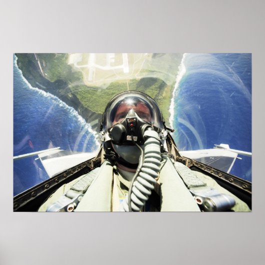 F-16 Falkenflugzeuge Poster (Vorne)