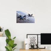 F-16 Falkenflugzeuge Poster (Heimbüro)