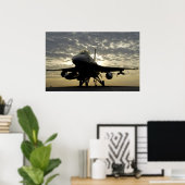 F-16 Falkenflugzeuge Poster (Heimbüro)