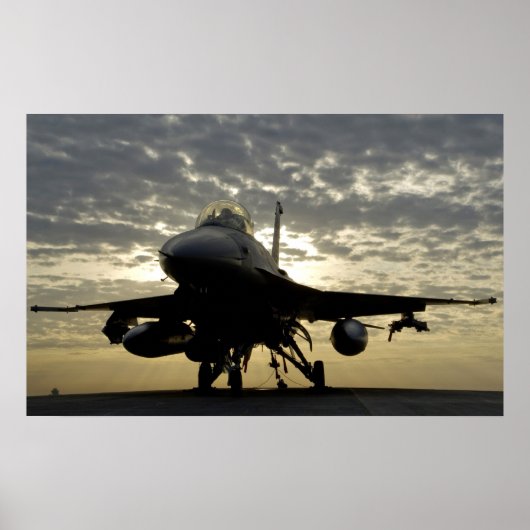 F-16 Falkenflugzeuge Poster (Vorne)