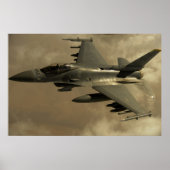 F-16 Falkenflugzeuge Poster (Vorne)
