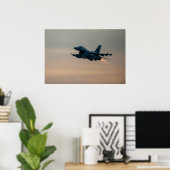 F-16 Falkenflugzeuge Poster (Heimbüro)