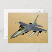 F-16 Fighting Falcon Block 40 Postkarte (Vorne/Hinten)