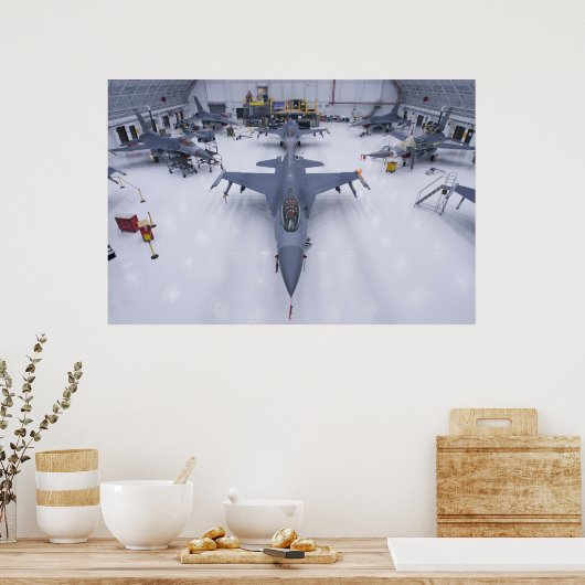 F-16 Fighting Falcons Poster (Küche)