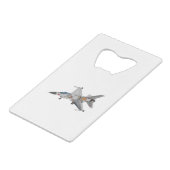 F-16 Interne Mechaniken für militärische Kampfjets Geldbeutel Flaschenöffner (Vorderseite Schrägansicht)