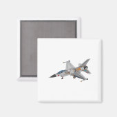 F-16 Interne Mechaniken für militärische Kampfjets Magnet (Vorderseite/Rückseite)