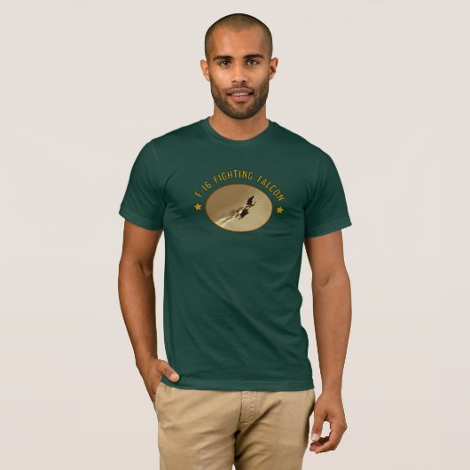 F-16 Kampfflugzeug T-S T-Shirt (Vorne ganz)