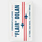 F-16-Kampfjet-Rentnerparty Banner (Vertikal)