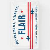 F-16-Kampfjet-Rentnerparty Banner (Vertikal)