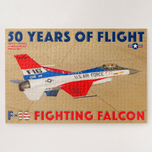F-16 KÄMPFUNG FALCON - 50 JAHRE! (20 x 30 INCH) Puzzle