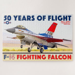 F-16 KÄMPFUNG FALCON - 50 JAHRE! (20 x 30 INCH) Puzzle