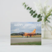F-16-Karte Postkarte (Stehend Vorderseite)