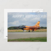 F-16-Karte Postkarte (Vorne/Hinten)