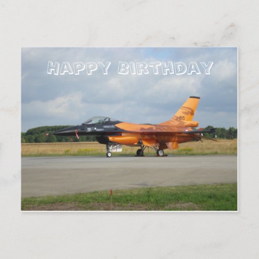 F-16-Karte Postkarte (Vorderseite)