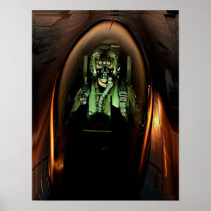 F-16 Pilotposter Poster