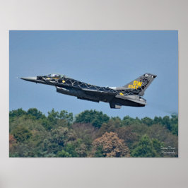 F-16-Startplakat für Kampfflugzeuge Poster