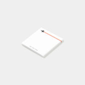 F-16 Stripter Jet Individuelle Name Notepad Post-it Klebezettel (angewinkelt)