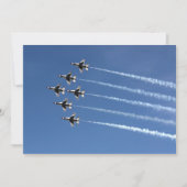 F-16 Thunderbird Delta Formation Einladung (Vorderseite)