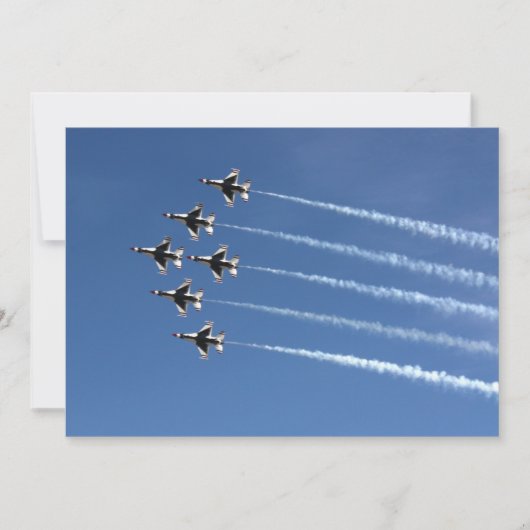 F-16 Thunderbird Delta Formation Einladung (Vorderseite)