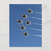 F-16 Thunderbird Delta Formation Postkarte (Vorderseite)