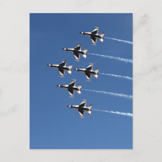 F-16 Thunderbird Delta Formation Postkarte (Vorderseite)