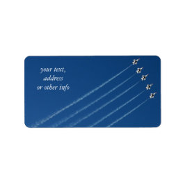 F-16 Thunderbird Five Formation Adressaufkleber