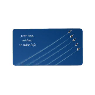 F-16 Thunderbird Five Formation Adressaufkleber