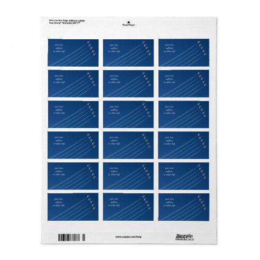 F-16 Thunderbird Five Formation Adressaufkleber (Vorne)