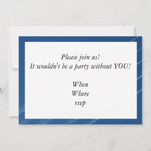 F-16 Thunderbird Five Formation Einladung (Rückseite)