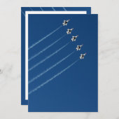 F-16 Thunderbird Five Formation Einladung (Vorne/Hinten)