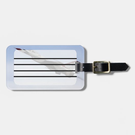 F-16 Thunderbird im Flug Gepäckanhänger (Vorderseite horizontal)