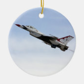 F-16 Thunderbird im Flug Keramikornament (Vorne)