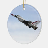 F-16 Thunderbird im Flug Keramikornament (Links)