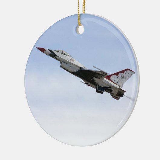 F-16 Thunderbird im Flug Keramikornament (Links)