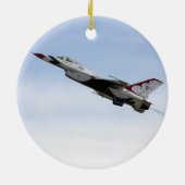 F-16 Thunderbird im Flug Keramikornament (Hinten)