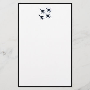 F-16 Thunderbirds - Vier in Formation Briefpapier