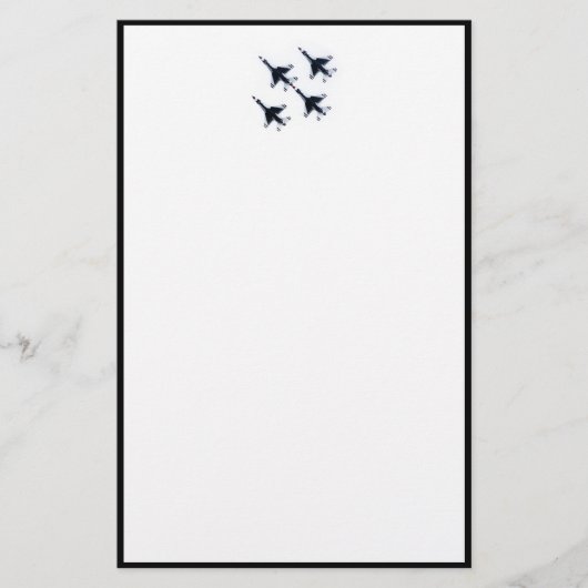 F-16 Thunderbirds - Vier in Formation Briefpapier (Vorderseite)