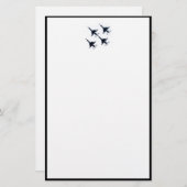 F-16 Thunderbirds - Vier in Formation Briefpapier (Vorne/Hinten)