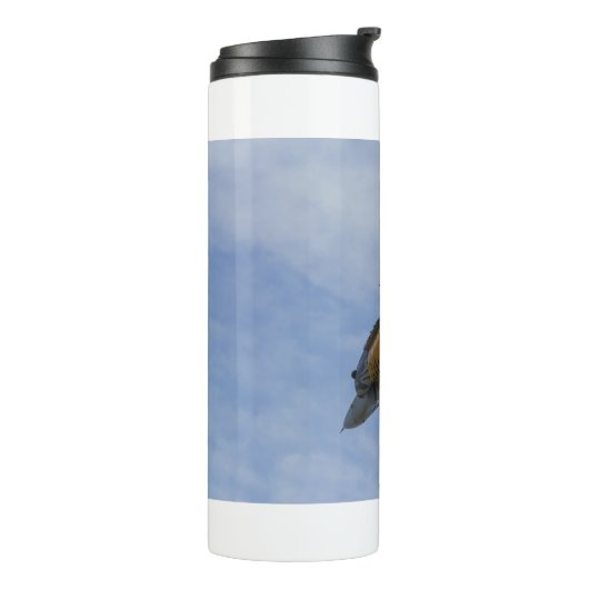 F-16 Tiger und Burns Akrylprint Thermosbecher (Nach links gedreht)