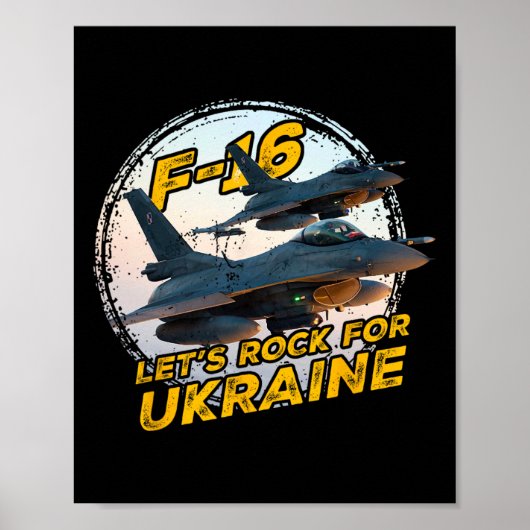 F-16 Ukraine Poster (Vorne)