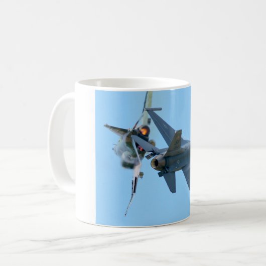 F-16 und F-4 BREAK! Kaffeetasse (Vorderseite Links)