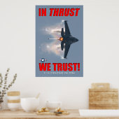 F-16 Vertrauen wir Poster (Küche)