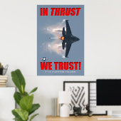 F-16 Vertrauen wir Poster (Heimbüro)