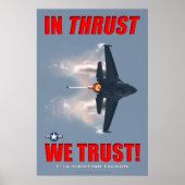 F-16 Vertrauen wir Poster (Vorne)
