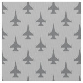 F-16 Viper Fighter Jet Gray auf Gray Stoff (Nahaufnahme)